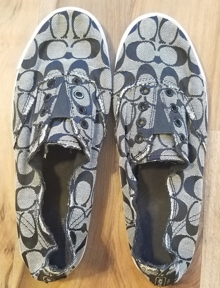 Coach "Katie" Sneakers 9.5 B black gray